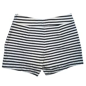 Crown & Ivy‎ Petite Striped SKORT - Blue and White - Size 0P